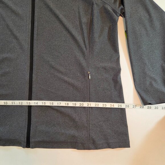 NWT - Tek Gear Women's DryTek Full-Zip Performance Jacket, 2X, Charcoal Gray - Picture 8 of 11